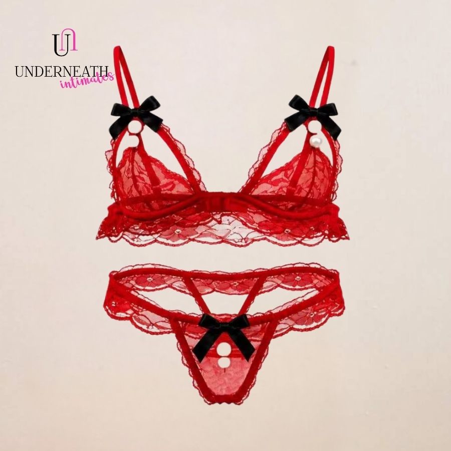 Dare Me Set - Red (S/M & L)