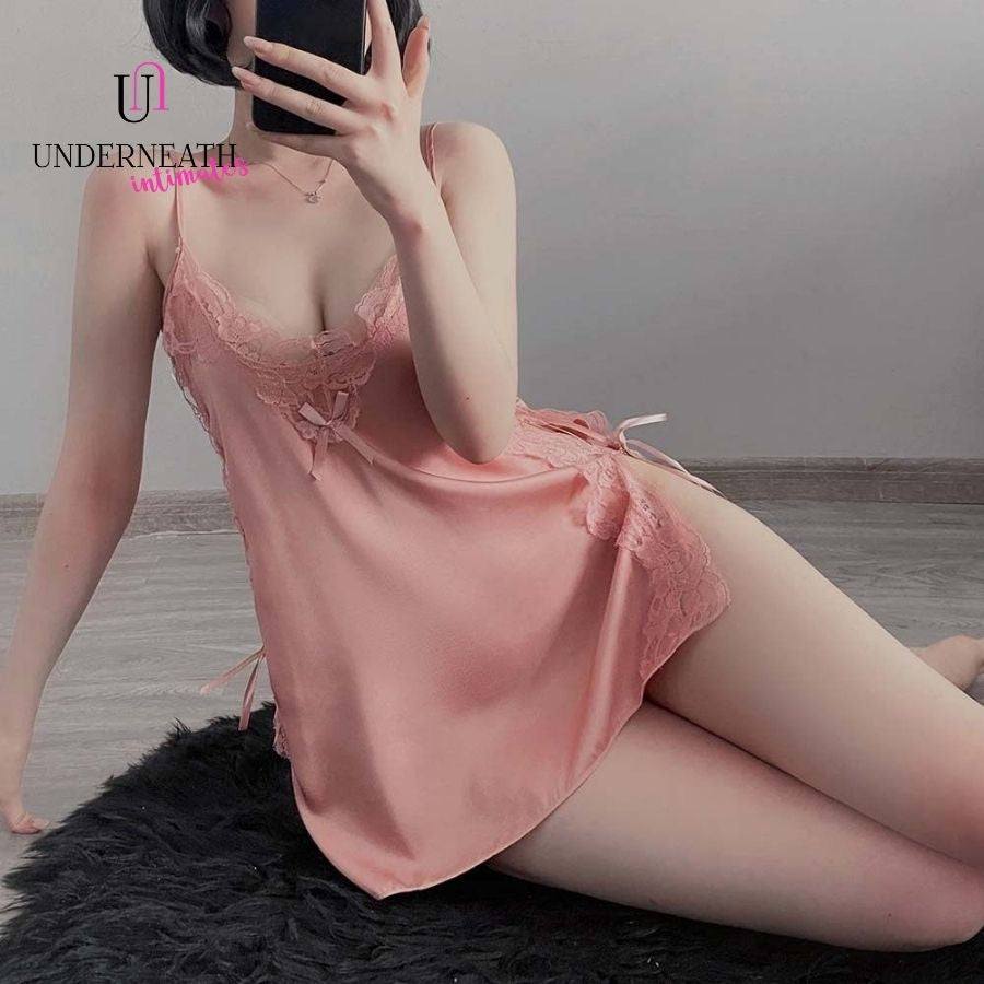Celine Nightdress - Baby Pink (S/M)