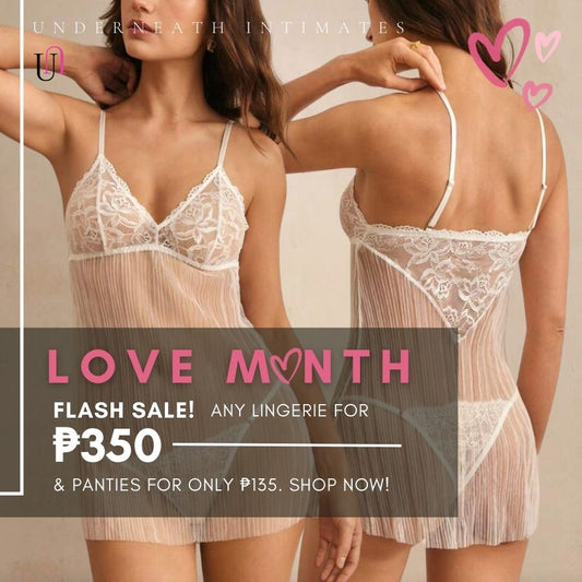 Honeymoon w/ Thong - White (S/M & L)