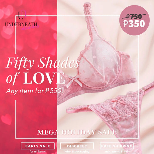 Mimosa Set (with underwire) - Pink (S/M & L)