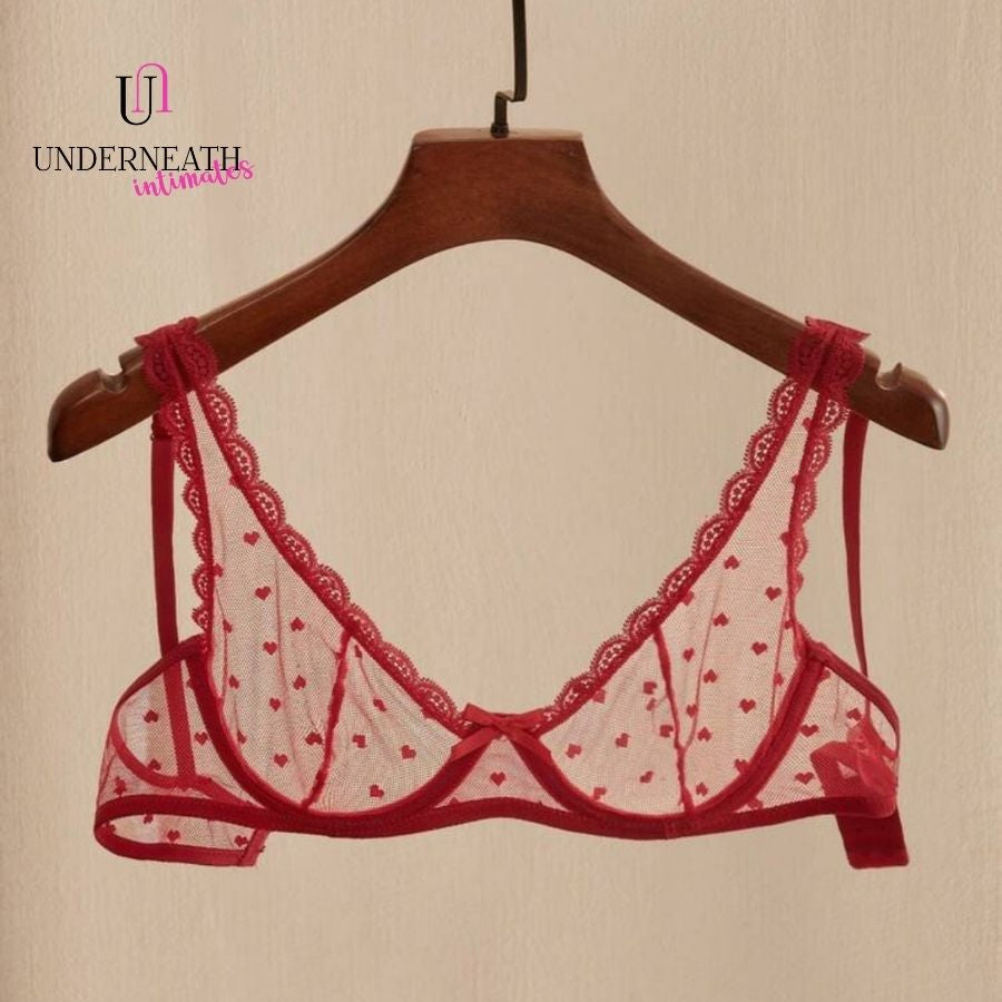 Kendall Set (with underwire) - Red (S/M & L)