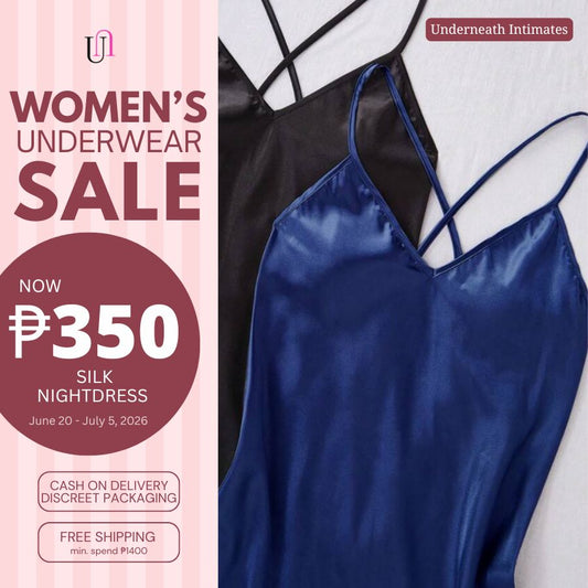 Silk Nightdress - Blue (S/M & L)