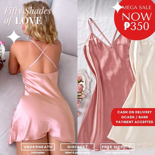 Silk Nightdress - Pink (S/M & L)