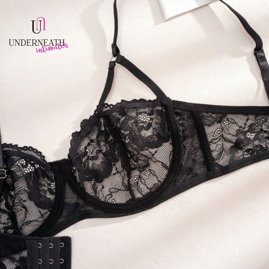 Midnight Set (with underwire) - Black (S/M & L)