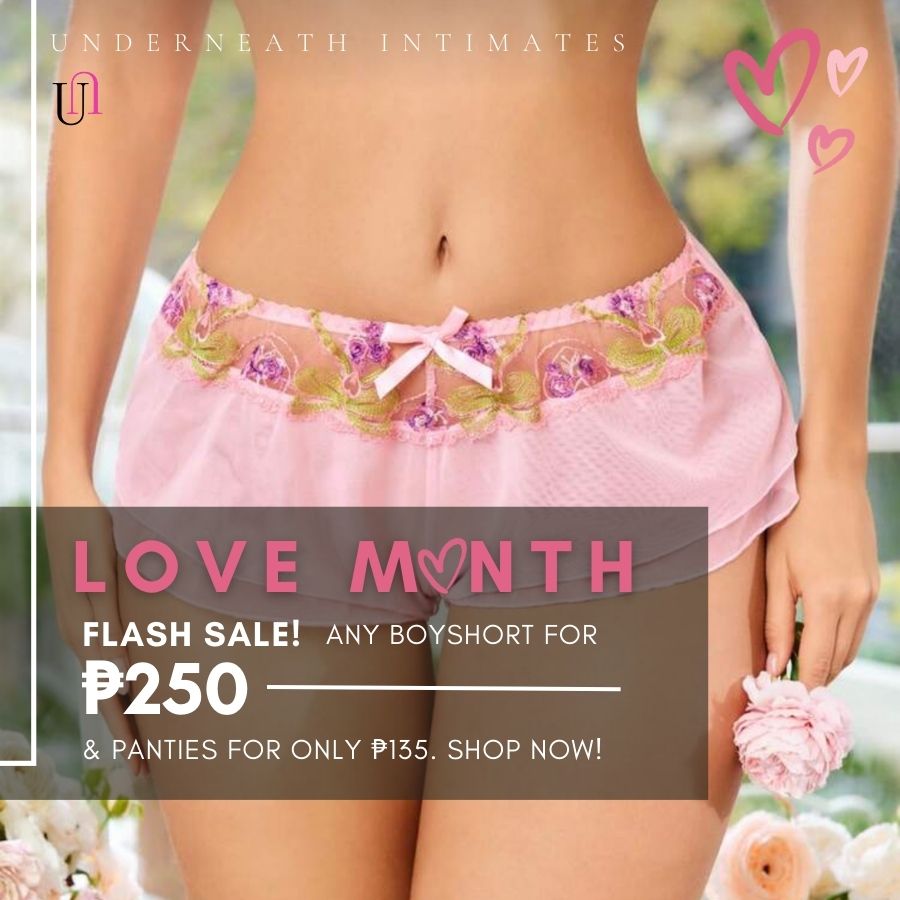 Sassy Boyshorts - Pink (S/M & L/XL)