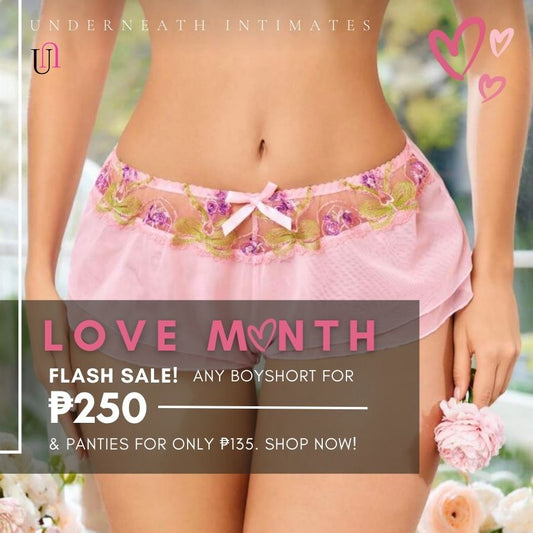 Sassy Boyshorts - Pink (S/M & L/XL)