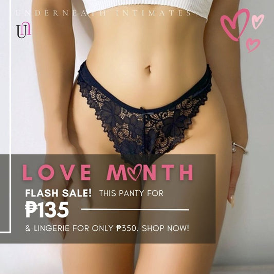 Cheeky Thong - Black (Freesize)