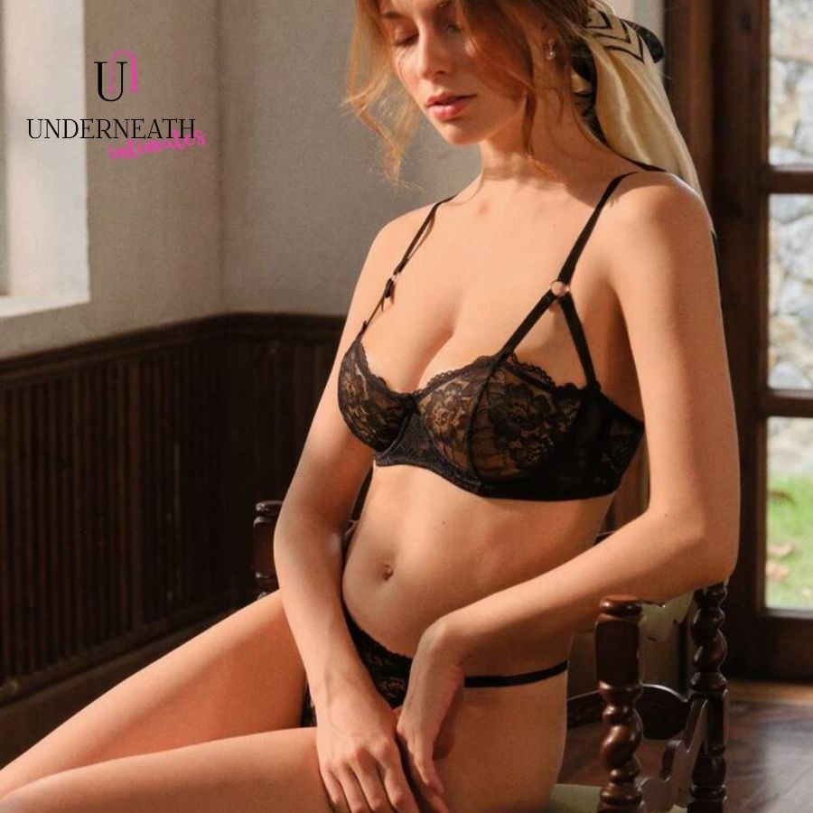 Midnight Set (with underwire) - Black (S/M & L)