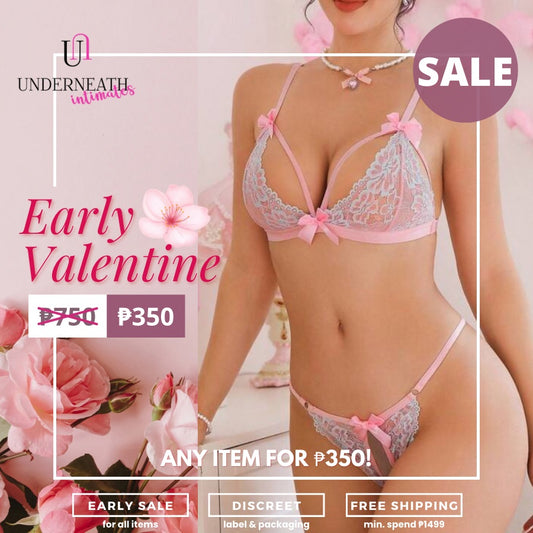 Spring Break Set - Pink (Open-crotch) (S/M & L)