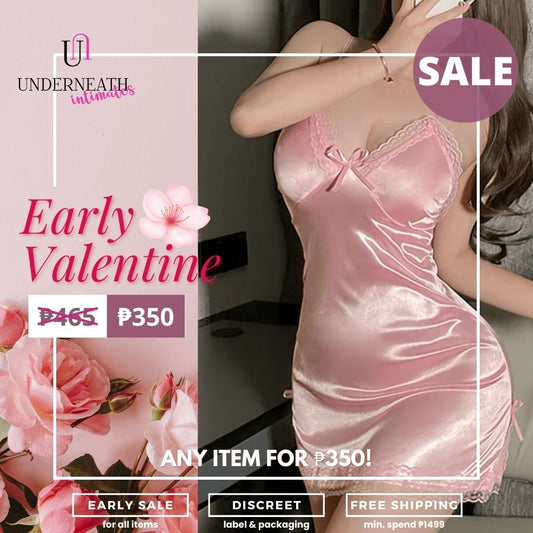 Romantic w/ Thong - Pink (S/M & L)