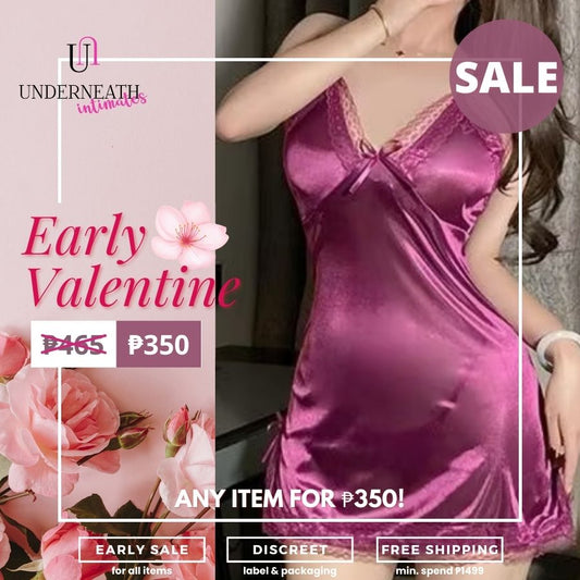 Romantic w/ Thong - Purple (S/M & L)