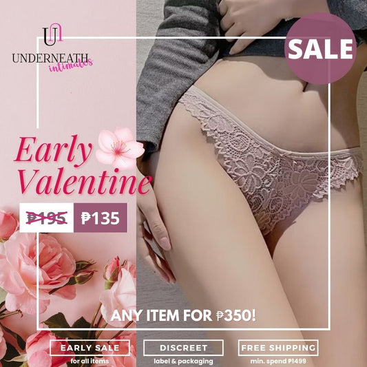 Cheeky Thong - Baby Pink (Freesize)