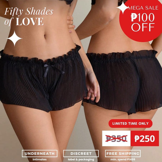 Cheeky Boyshorts - Black (S/M & L/XL)