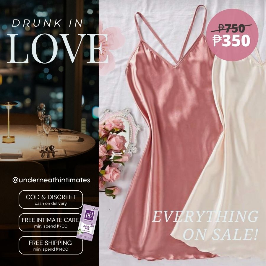 Silk Nightdress - Pink (S/M & L)