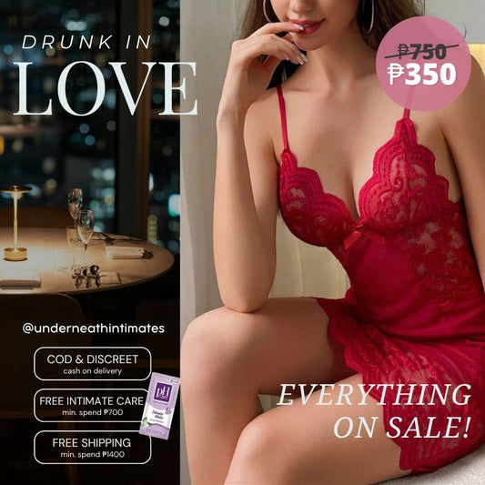 Sweetdreams w/ Thong - Wine Red (S/M & L)