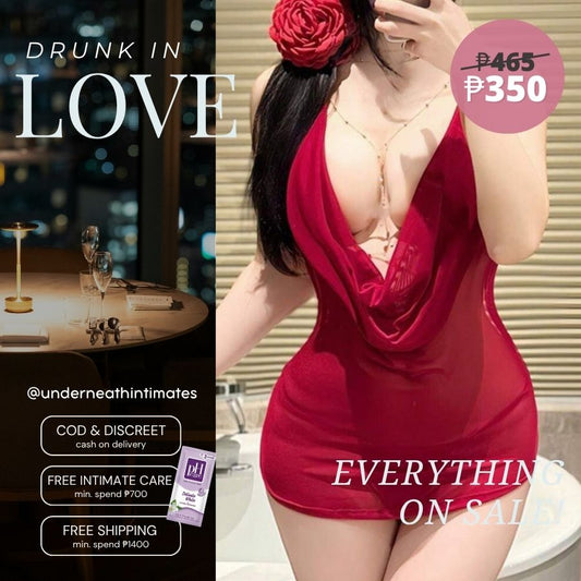 Latina w/ Thong - Red (S/M & L)