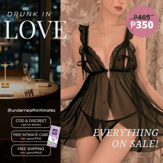 Margarita w/ Thong - Black (S/M & L)