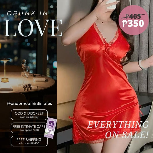 Romantic w/ Thong - Red (S/M & L)