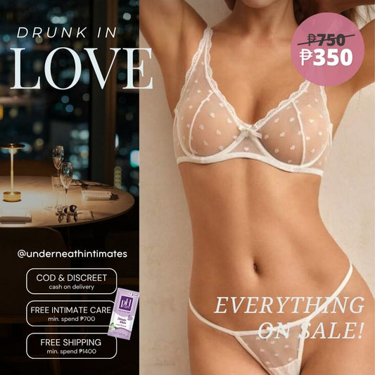 Kendall Set (with underwire) - White (S/M & L)