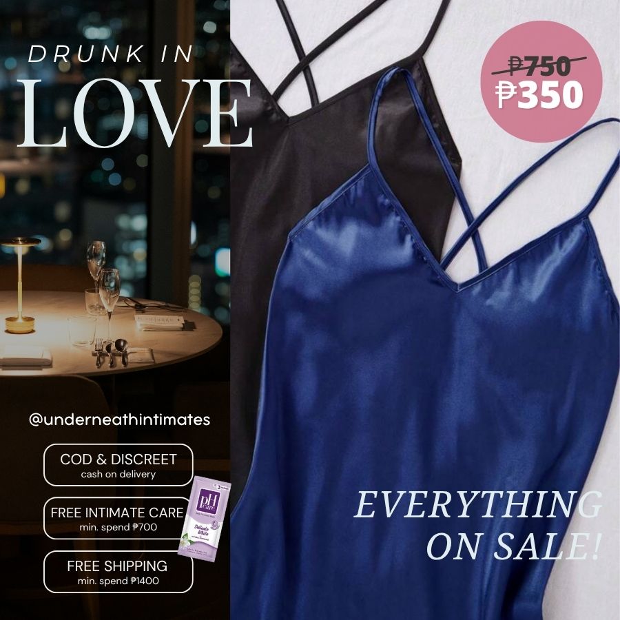 Silk Nightdress - Blue (S/M & L)