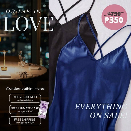 Silk Nightdress - Blue (S/M & L)