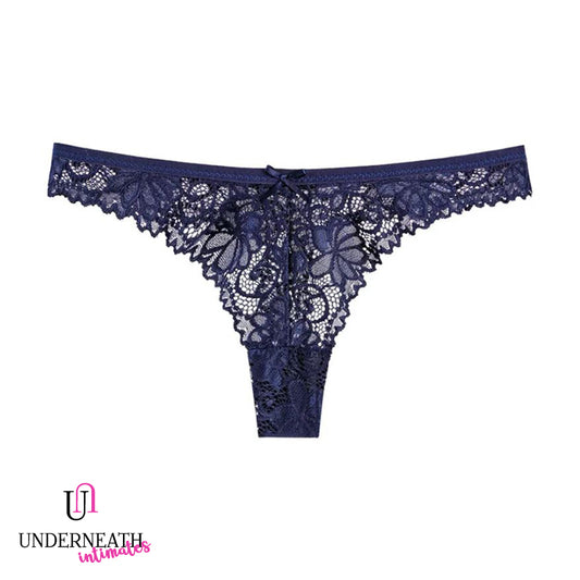 Cheeky Thong - Navy Blue (Freesize)