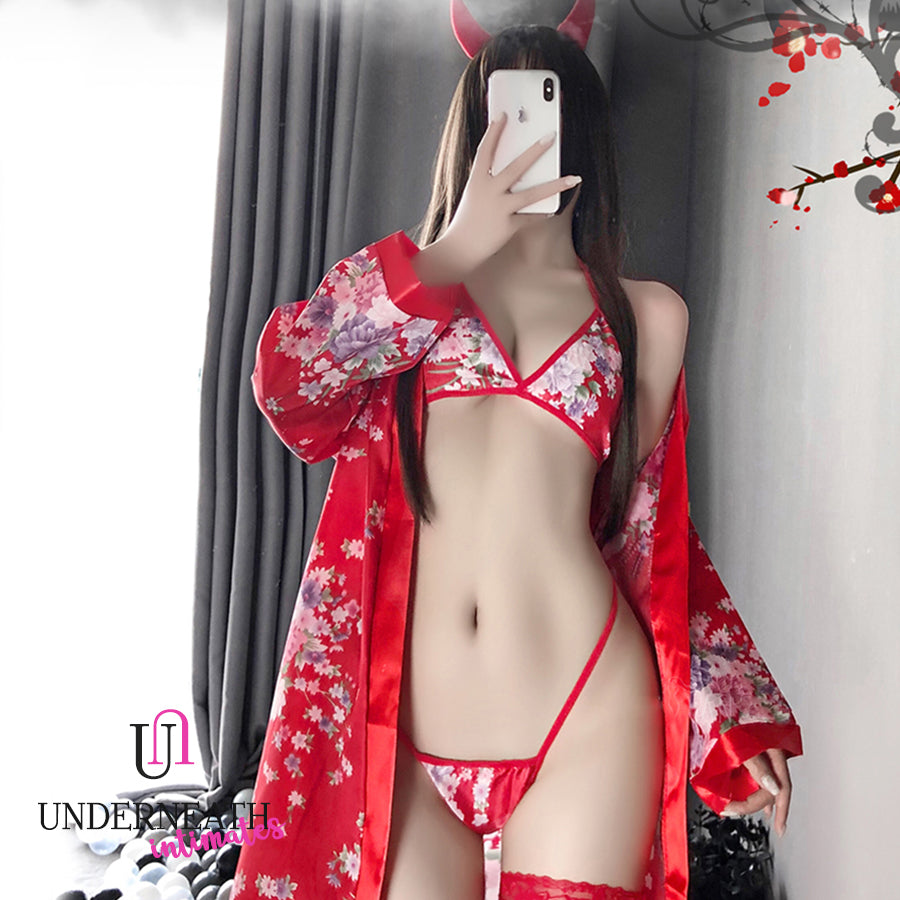 Sexy Kimono Set (w/ Robe) (XS/S)